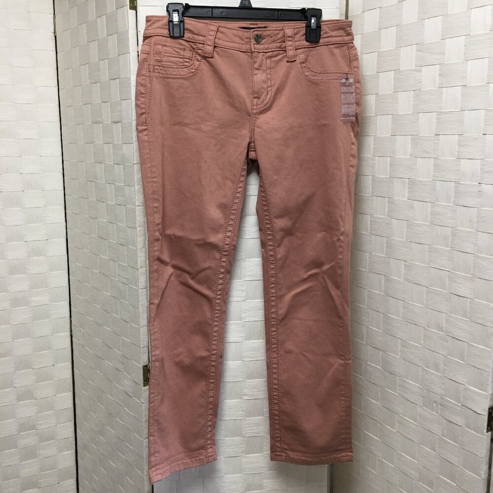new miss me mid rise easy crop dusty rose pink jeans size 28
